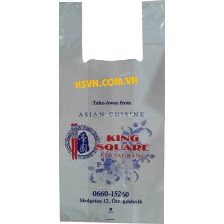 LDPE white T-shirt plastic bag - Bao Bì Nhựa Quốc Tế KS VN - Công Ty CP Nhựa Quốc Tế KS VN